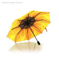 Auto Open and Close 3 Foldable 190t Pongee Irregular Sunflower Umbrella